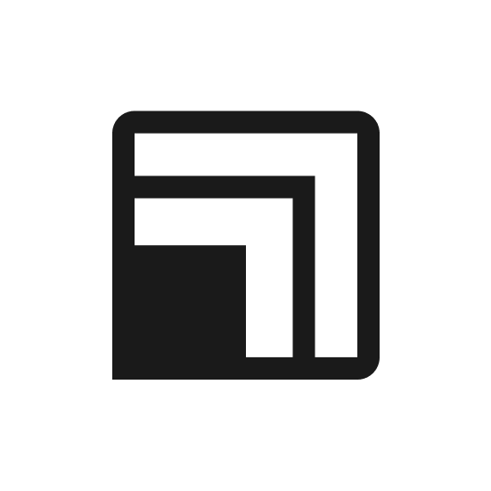 Building icon, black