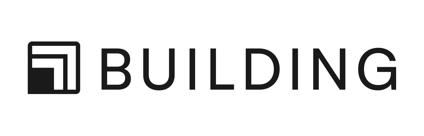 Building logo, black